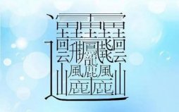 世界上最難寫(xiě)的字多少筆畫(huà)：huang為二聲，共有172畫(huà)